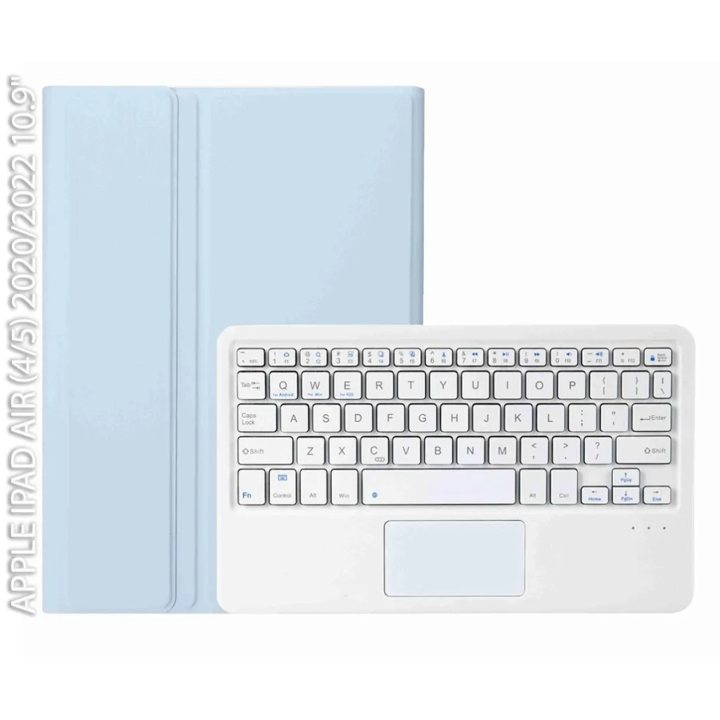 Чохол для планшета BeCover Keyboard+TouchPad Apple iPad Air (4/5) 2020/2022 10.9" Light Blue (712372)