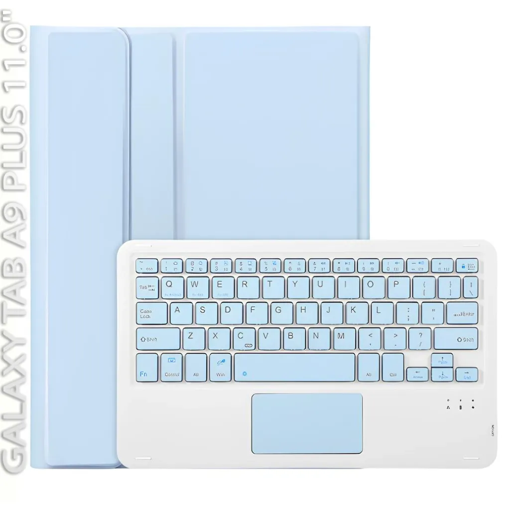 Чохол для планшета BeCover Keyboard+TouchPad Samsung Tab A9 Plus SM-X210/SM-X215/SM-X216 11.0" Light Blue (712414)