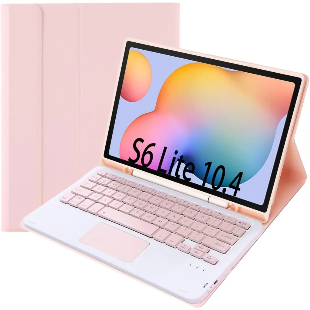 Чохол для планшета BeCover Keyboard+TouchPad Samsung Tab S6 Lite 10.4 P610/P613/P615/P619 Pink (712365)