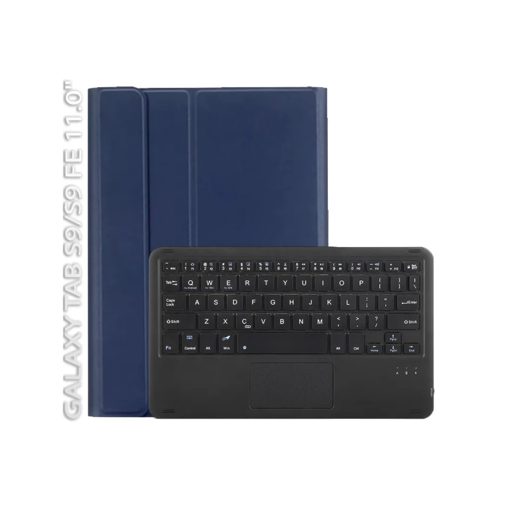 Чохол для планшета BeCover Keyboard+TouchPad Samsung Tab S9 (SM-X710/SM-X716)/S9 FE (SM-X510/SM-X516B) 11.0" Deep Blue (712418)