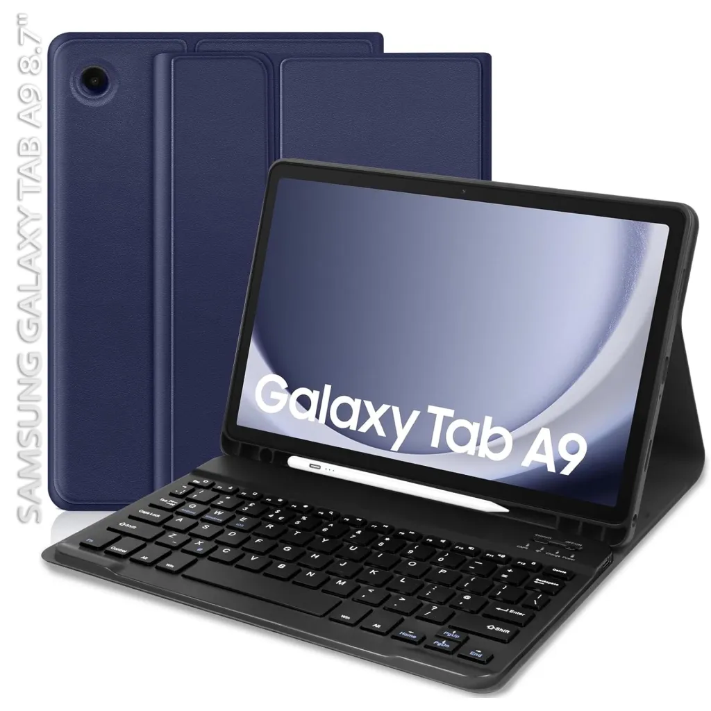 Чохол для планшета BeCover Keyboard Samsung Tab A9 SM-X115 8.7" Deep Blue (712356)