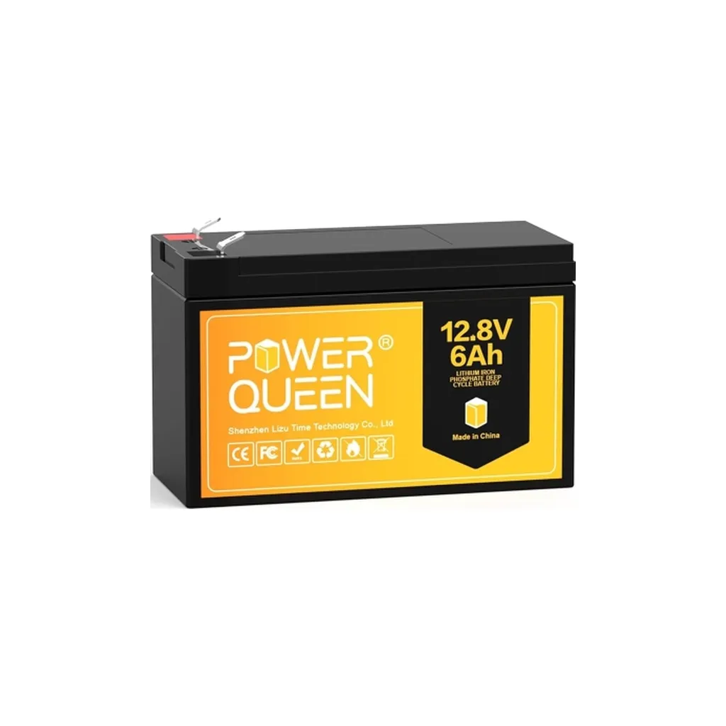  Power Queen 12.8V-6Ah (Power Quee-LiFePO4-12.8-6)