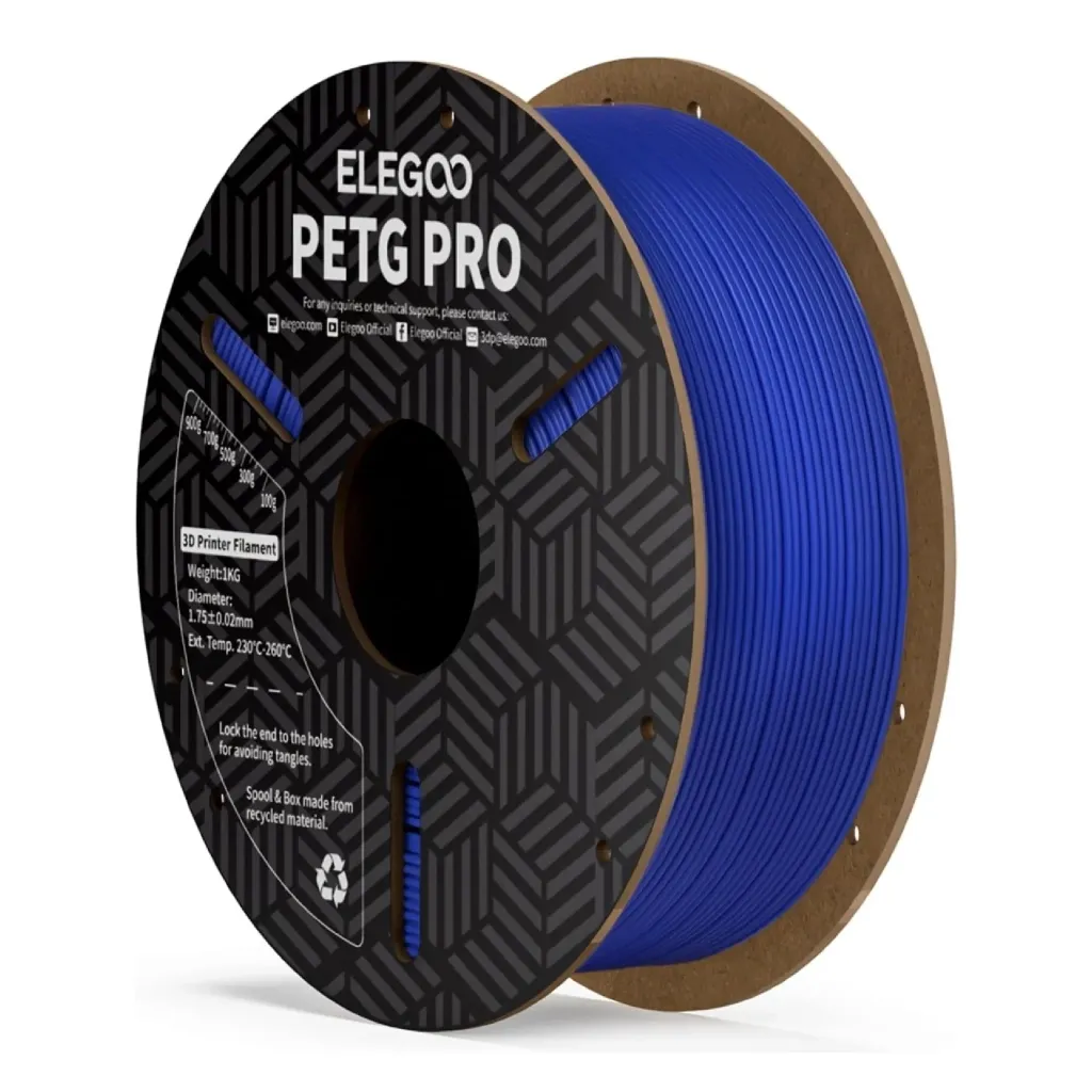 Пластик для 3D-принтера ELEGOO PETG PRO 1кг, 1.75мм, blue (50.203.0201)