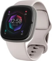 Смарт-часы Fitbit Sense 2 Lunar White/Platinum (FB521SRWT)