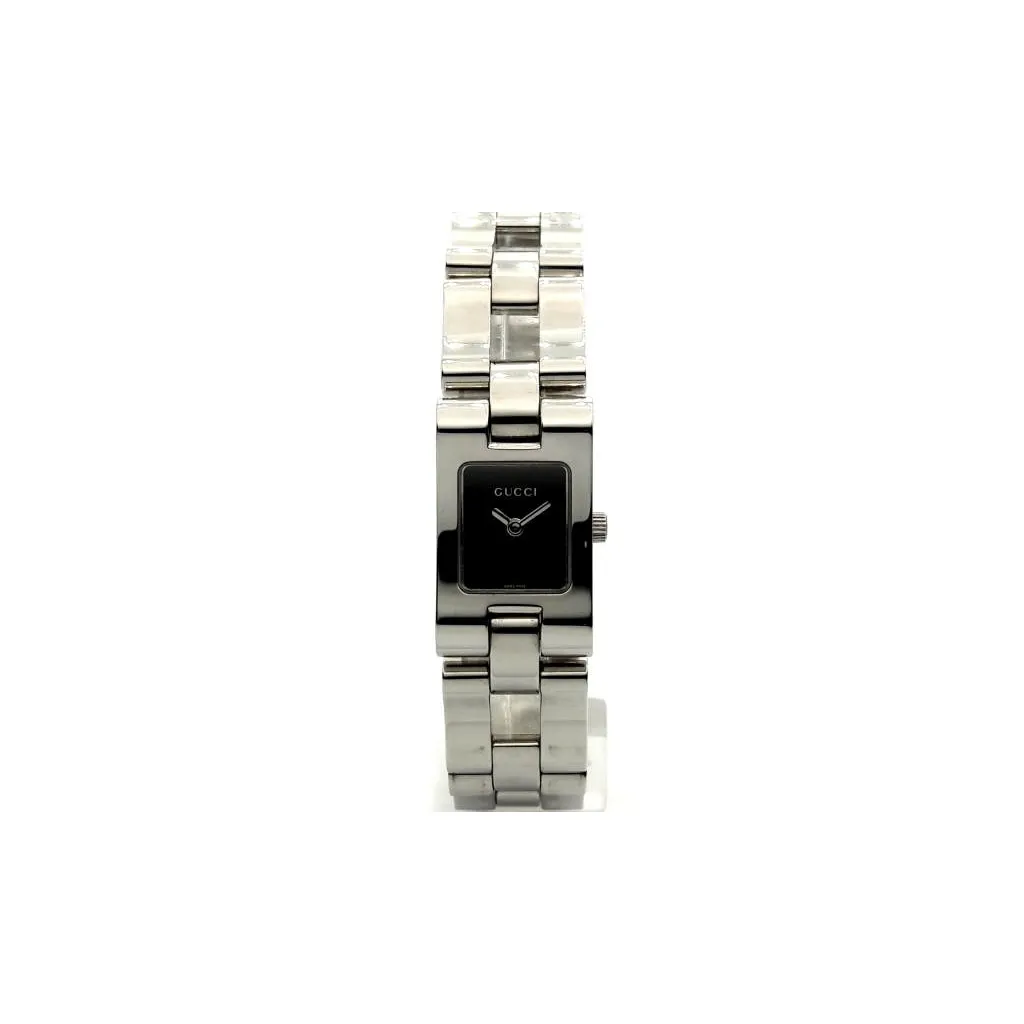 Наручний годинник Gucci 2305L 22335 BLK/STEEL BRACELET