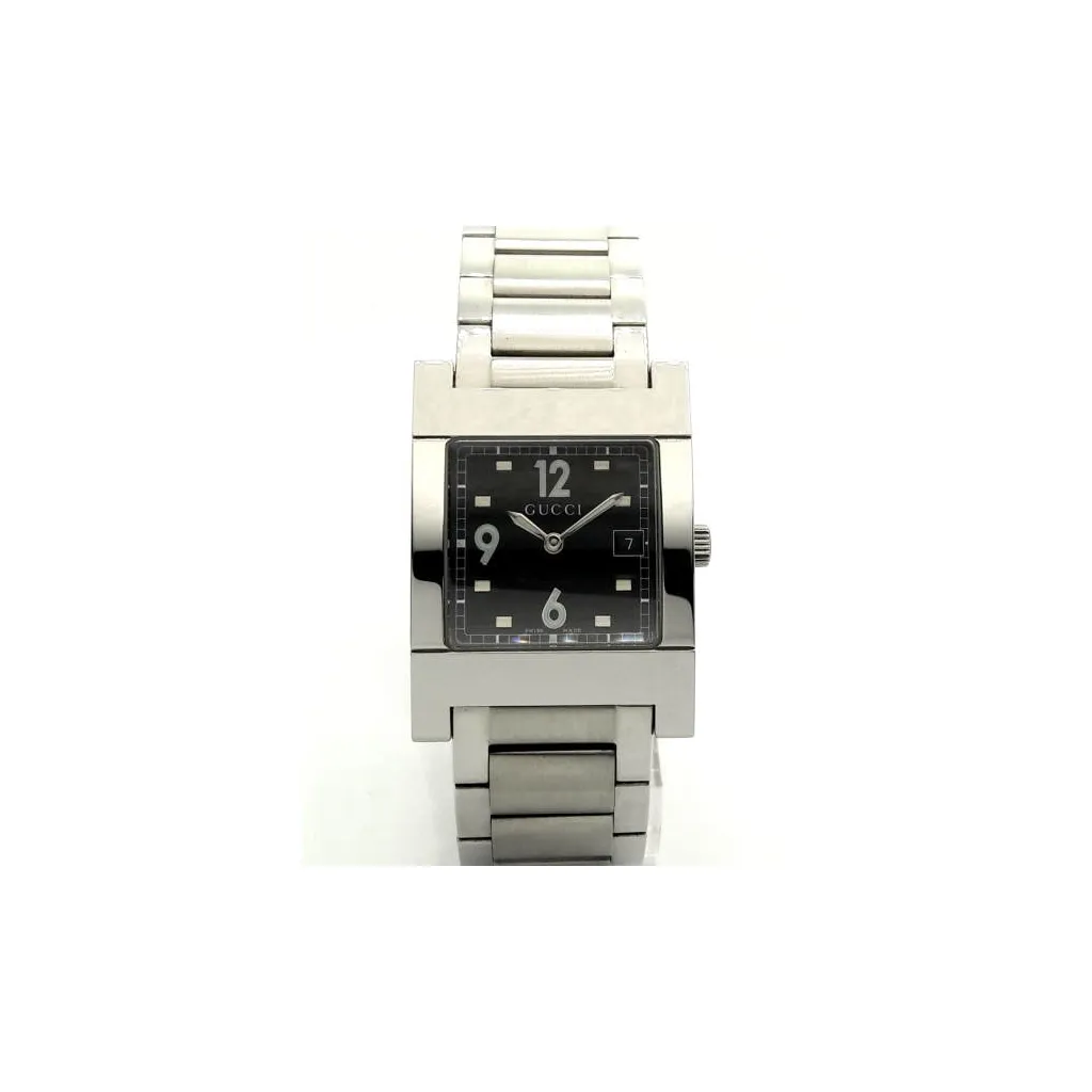 Наручний годинник Gucci 7705M 17735 BLK STEEL BRACELET