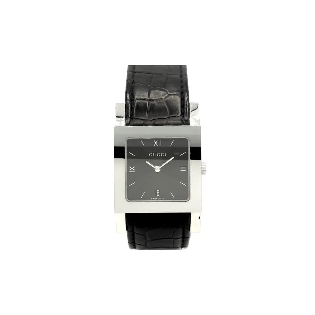 Наручний годинник Gucci 7900M 17931 BLK/STEEL/BLK SIM ALLIGA