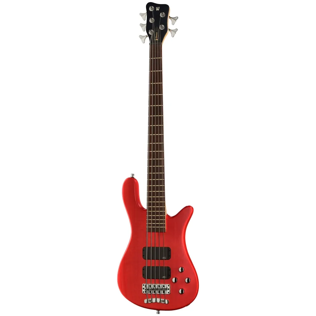  Warwick RockBass Streamer Standard 5-String - Burgundy Red Transparent Satin (38414)