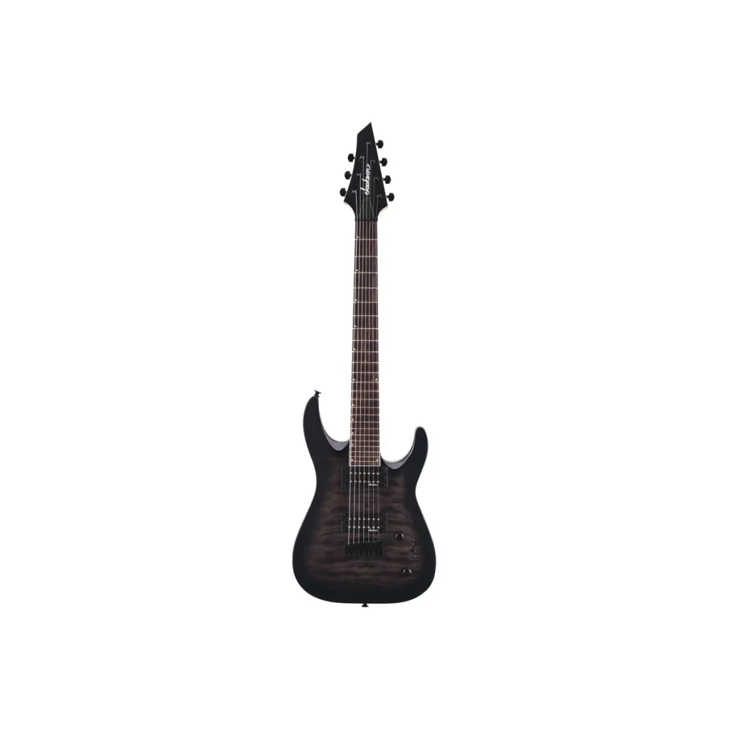  Jackson Guitars JS22Q-7 DKA Dinky Arch TOP HT Transparent Black Burst (231252)