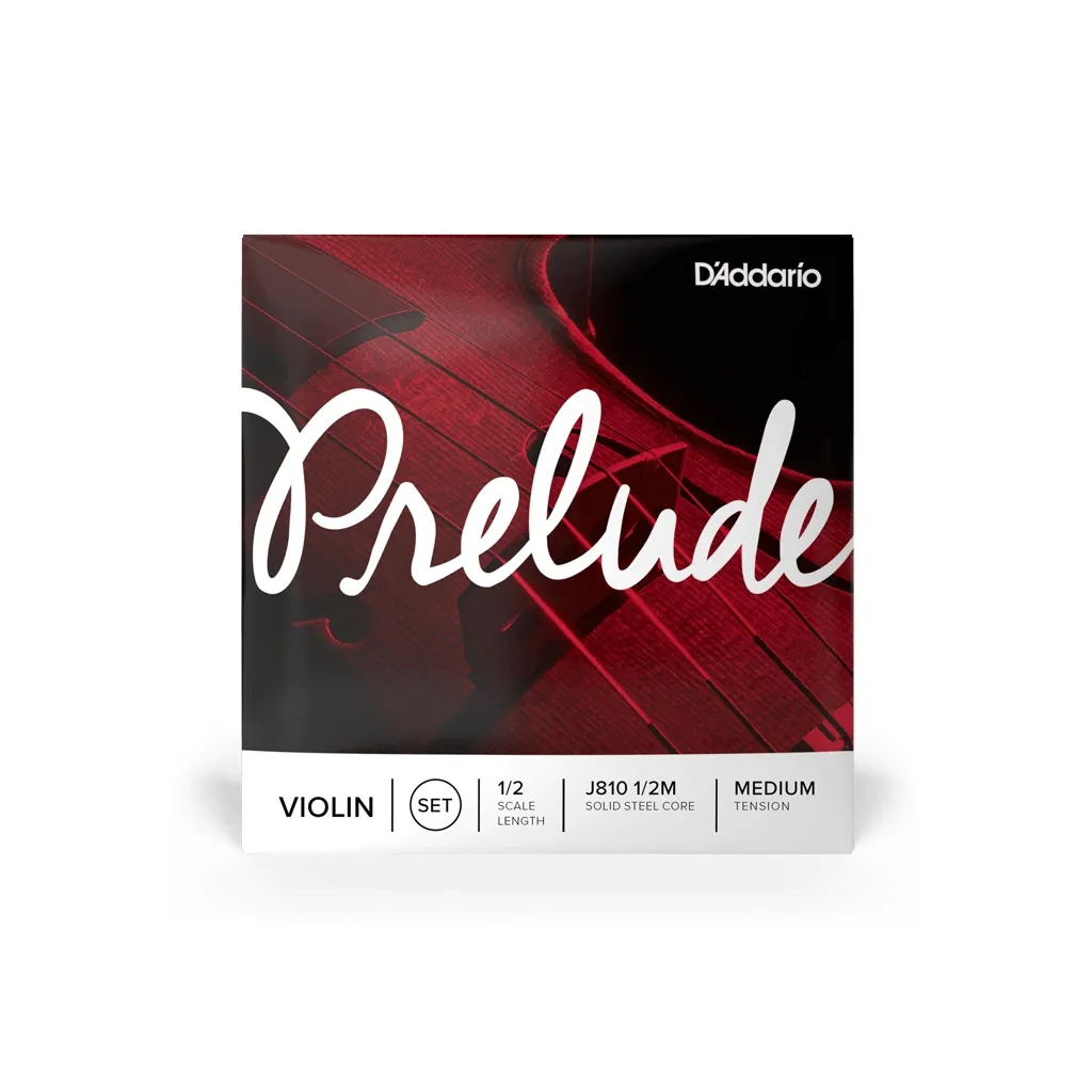  D'Addario Prelude Violin String Set 1/2 Scale Medium Tension (J810 1/2M)