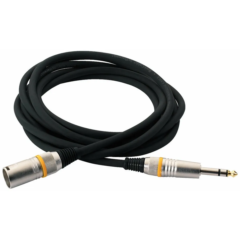  RockCable Microphone Cable - XLR (m) / TRS Jack 3m (RCL 30383 D6 M BA)