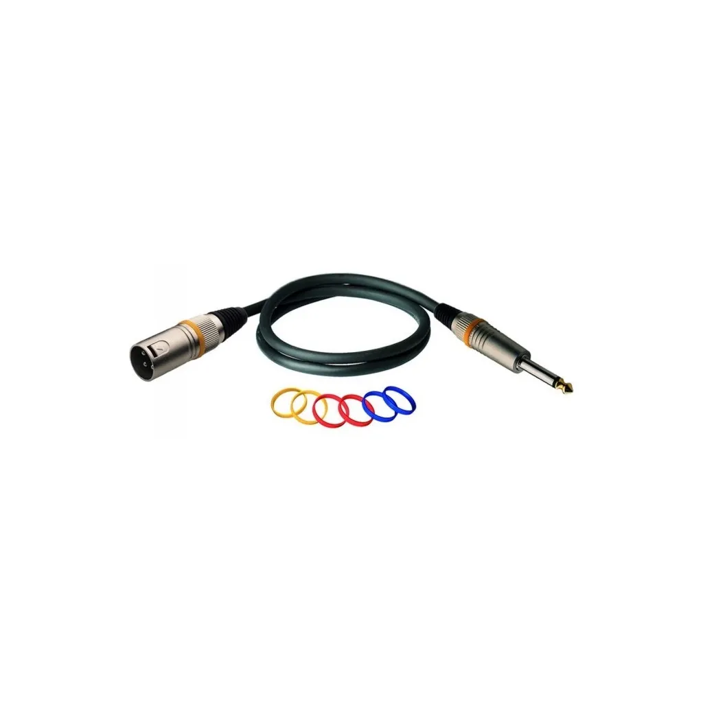  RockCable Microphone Cable - XLR (m) / TS Jack 1m (RCL 30381 D6 M)