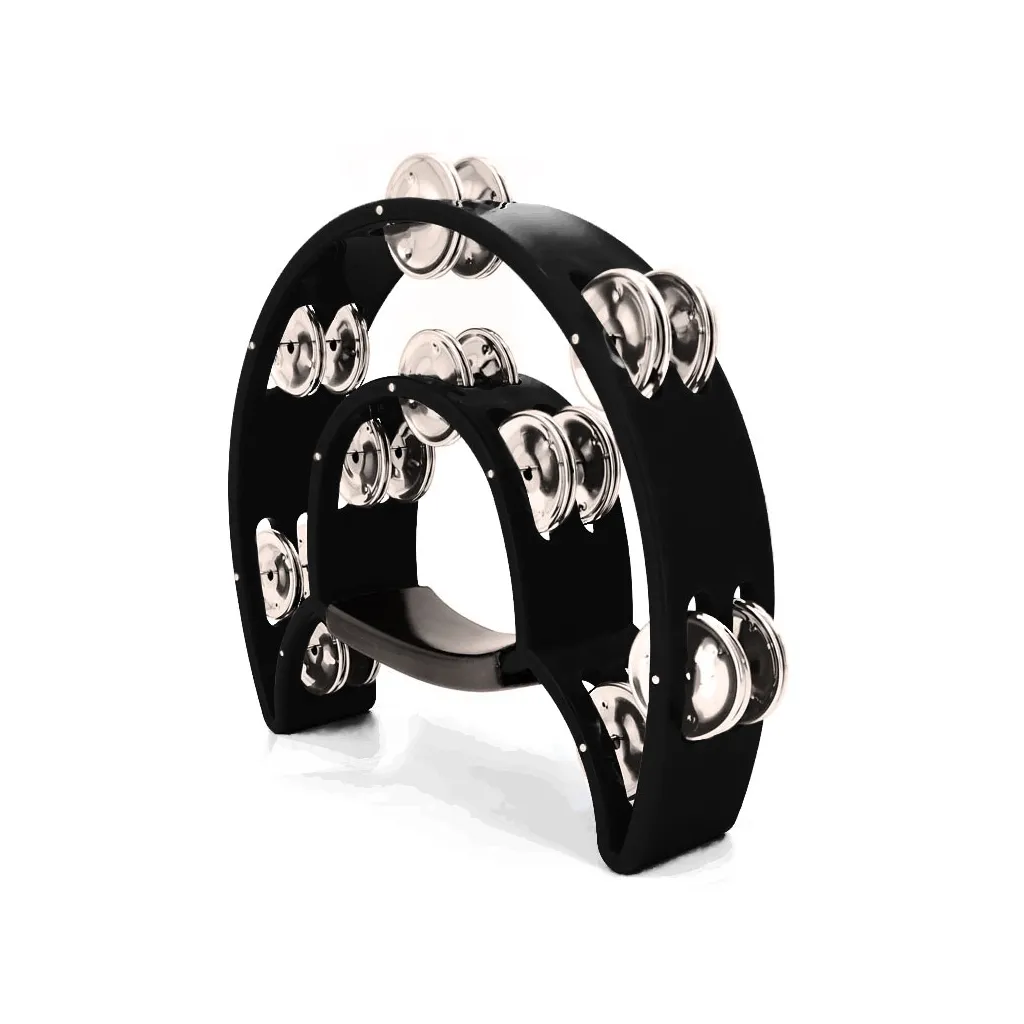  Maxtone Dual Power Tambourine Black (818 BK)