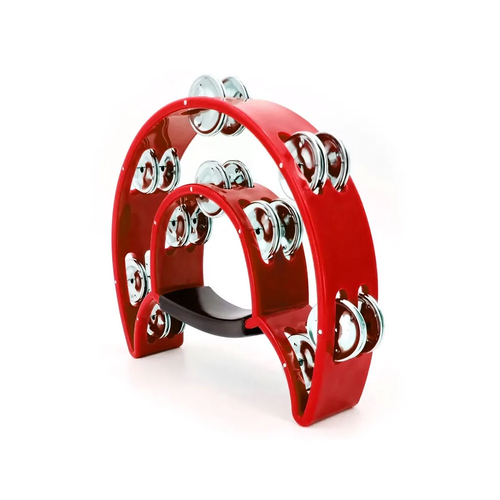  Maxtone Dual Power Tambourine Red (818 RD)