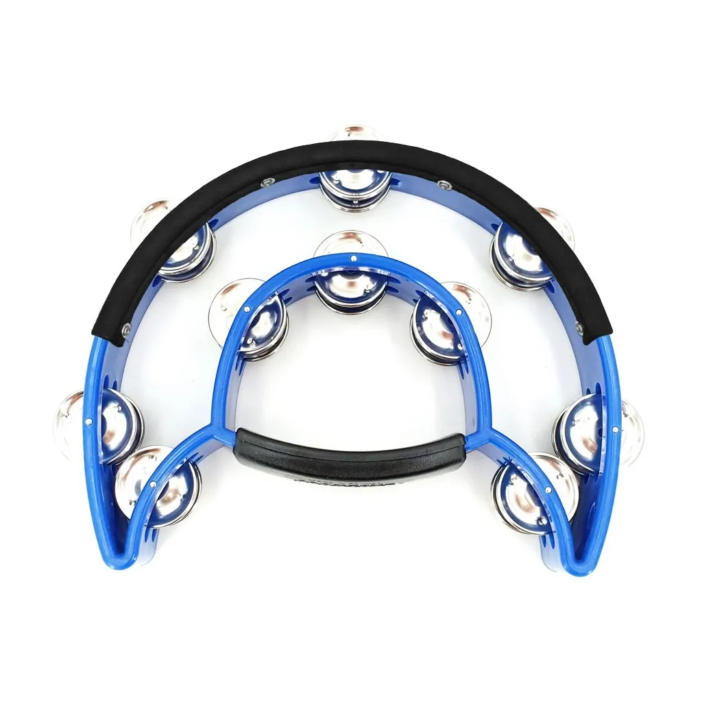  Maxtone Power-2 Tambourine w/Protecting Trim Blue (818N/P BL)