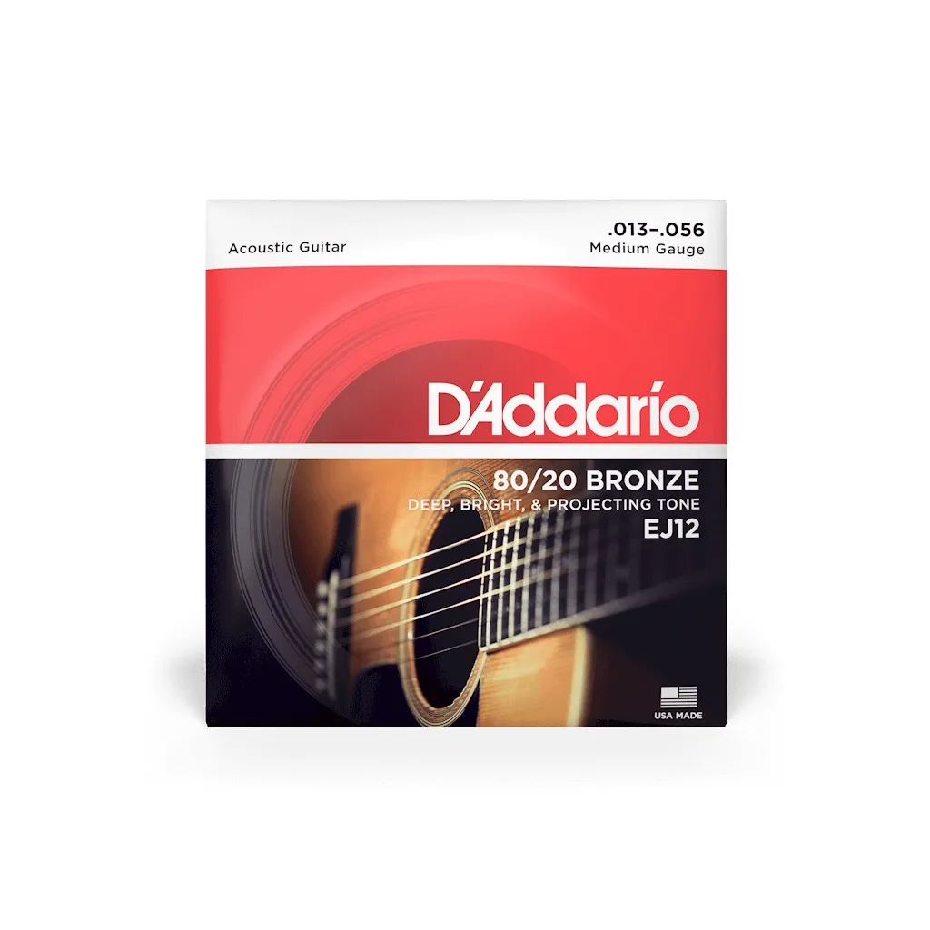  D'Addario 80/20 Bronze Medium (13-56) (EJ12)