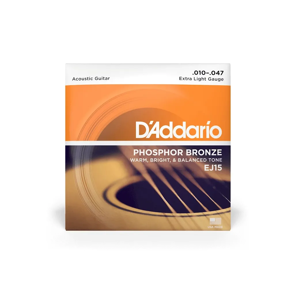  D'Addario Phosphor Bronze Extra Light (10-47) (EJ15)