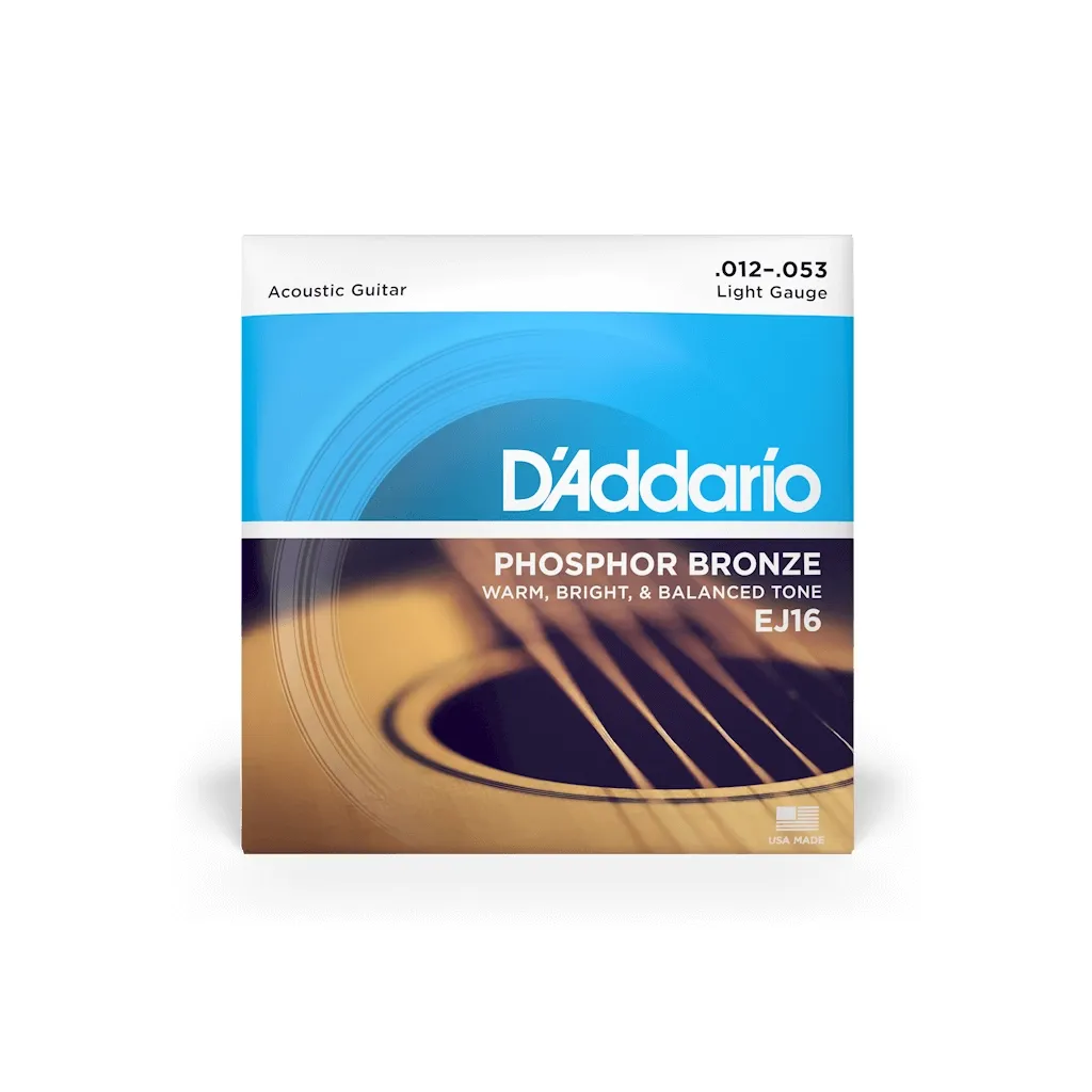  D'Addario Phosphor Bronze Regular Light (12-53) (EJ16)