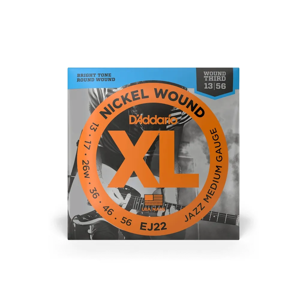  D'Addario XL Nickel Wound Jazz Medium (13-56) (EJ22)