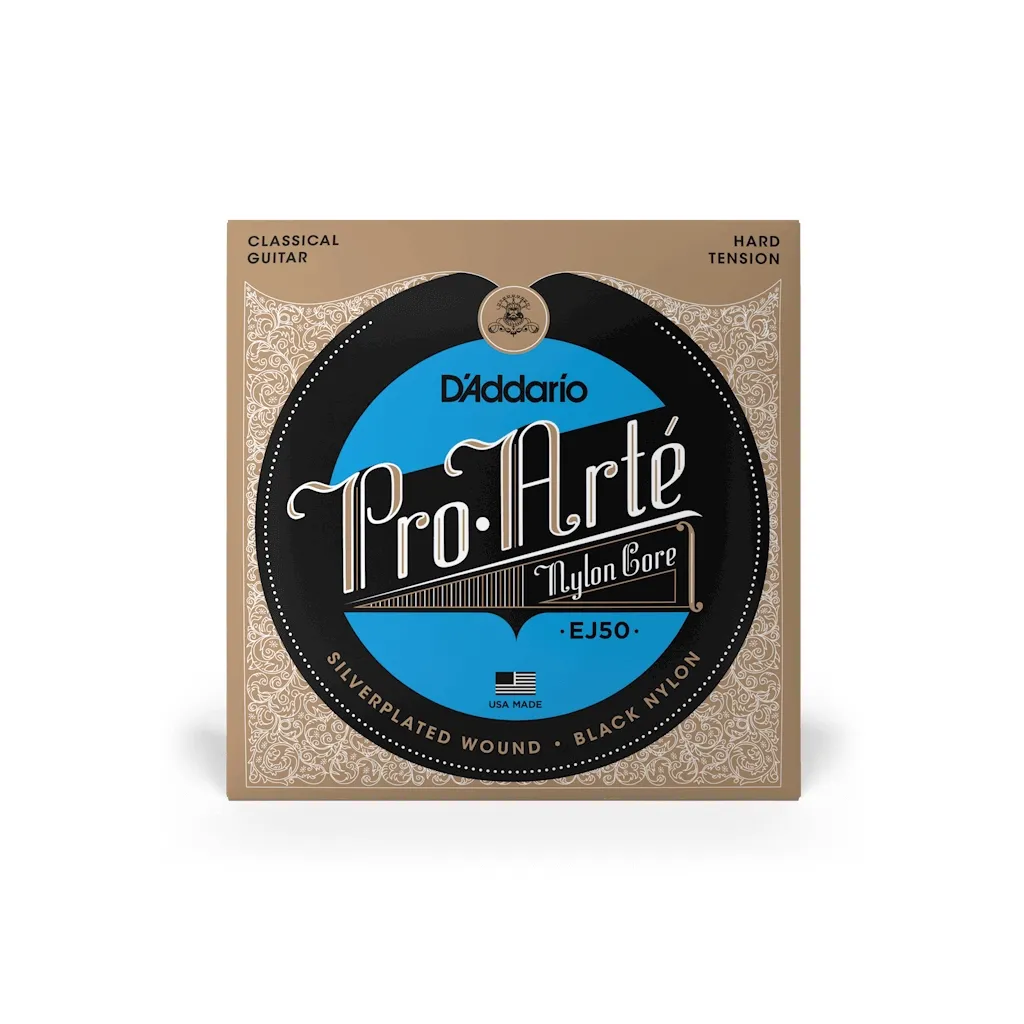 Струни для гітари D'Addario Pro-Arte Black Nylon Hard Tension (EJ50)