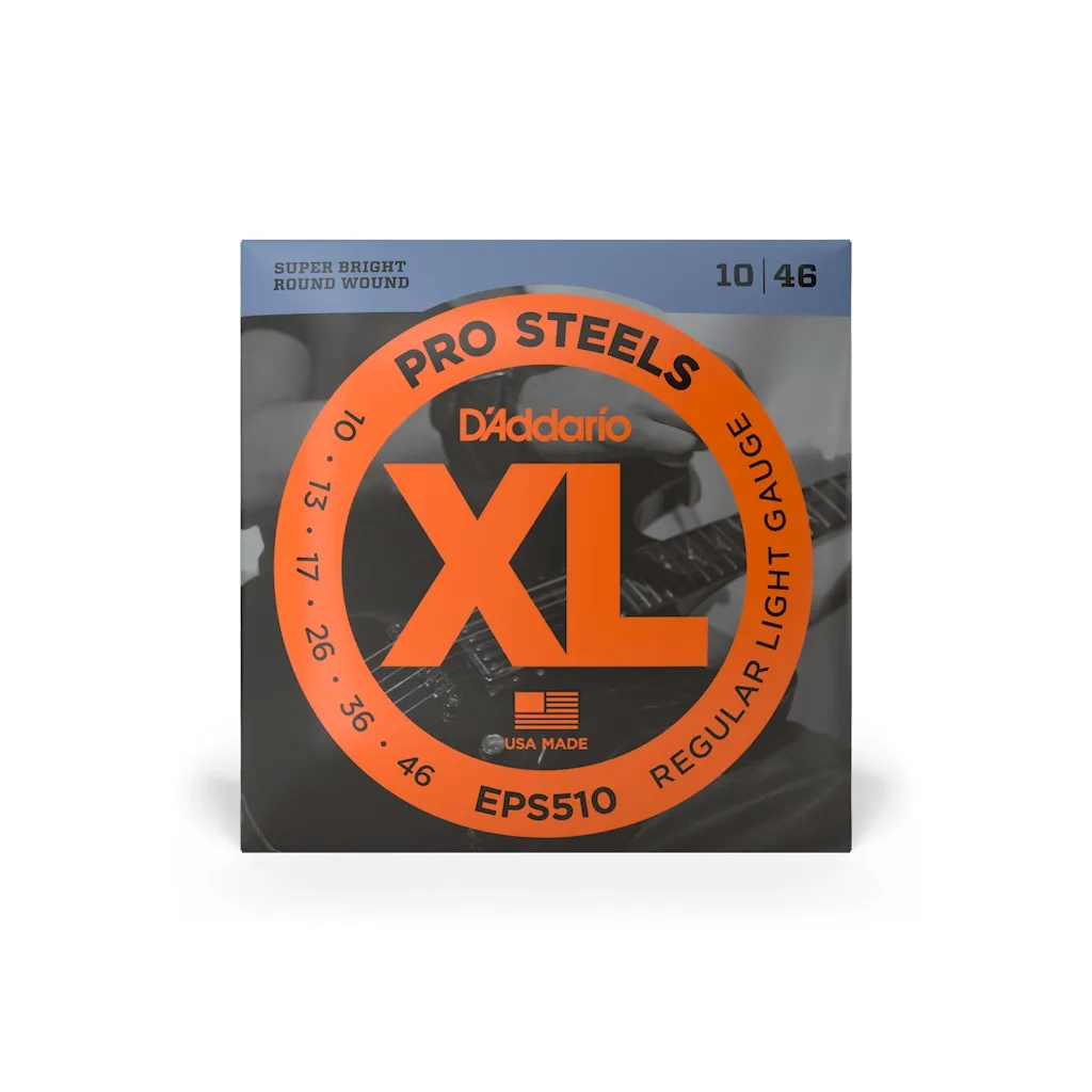 Струни для гітари D'Addario XL ProSteels Regular Light (10-46) (EPS510)