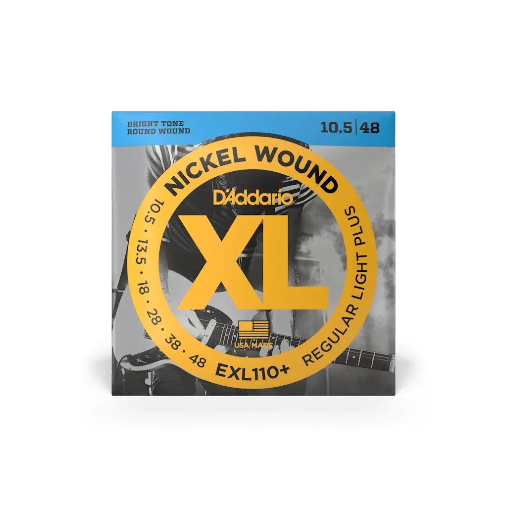 Струны для гитары D'Addario XL Nickel Wound Regular Light Plus (10.5-48) (EXL110+)