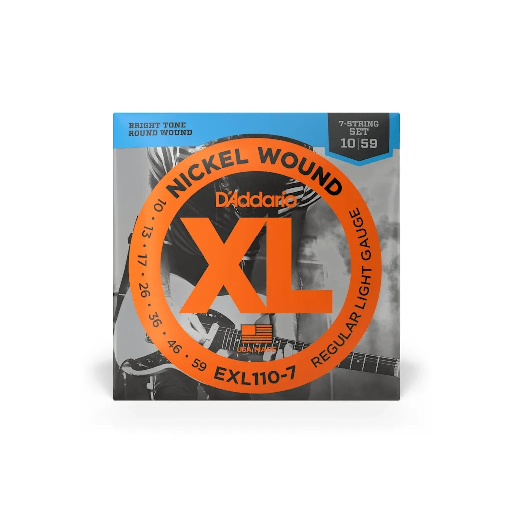  D'Addario XL Nickel Wound Regular Light 7-String (10-59) (EXL110-7)