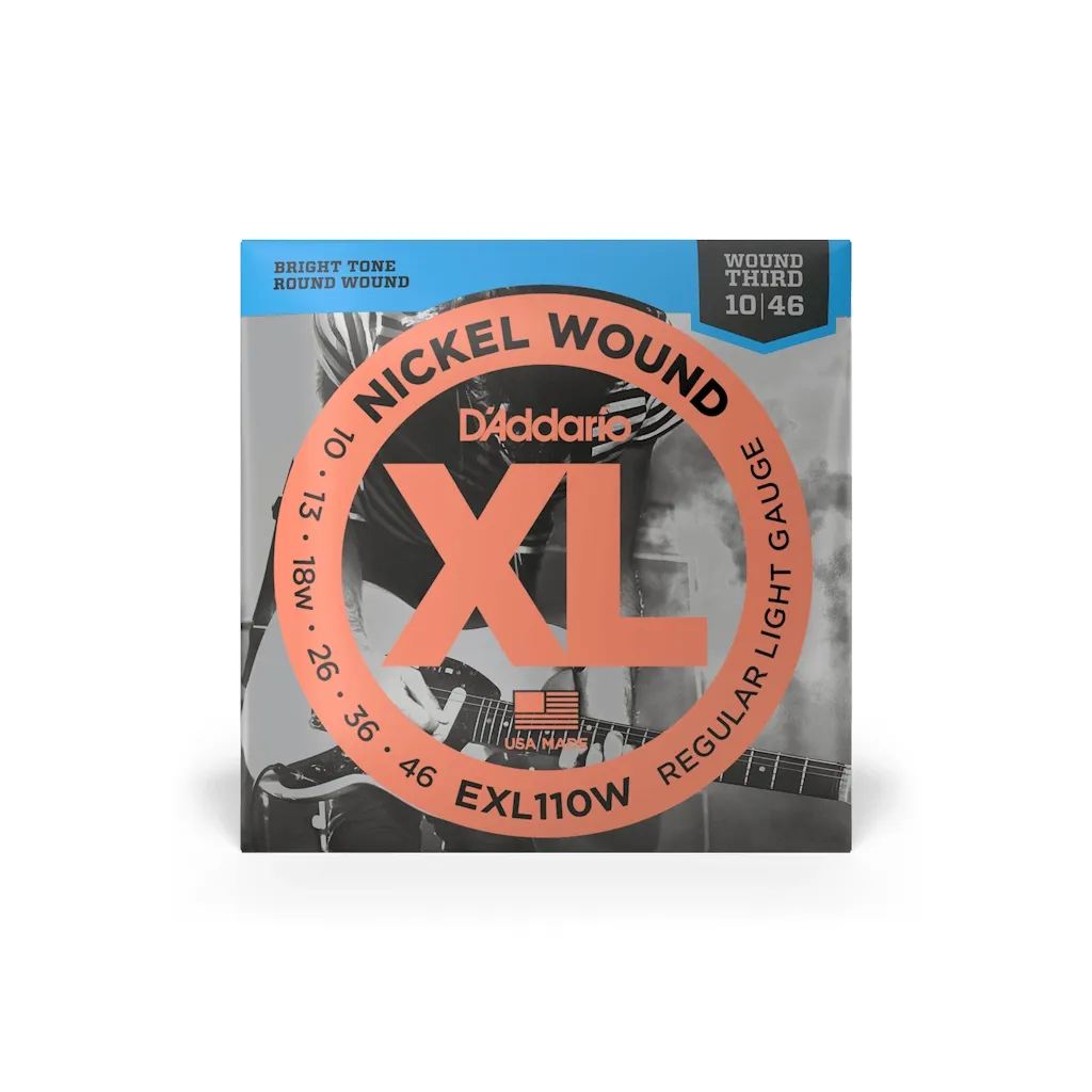 Струны для гитары D'Addario XL Nickel Wound 3rd Regular Light (10-46) (EXL110W)