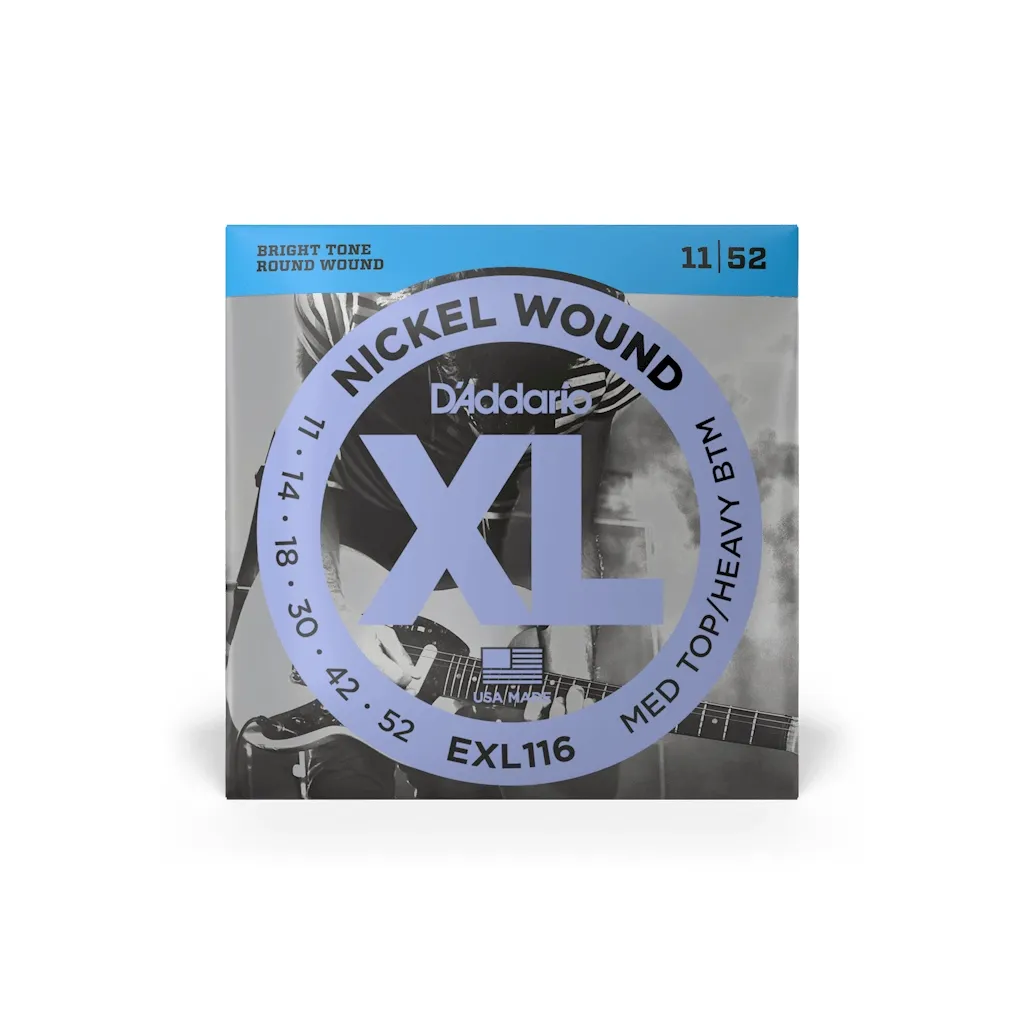  D'Addario XL Nickel Wound Medium Top / Heavy Bottom (11-52) (EXL116)