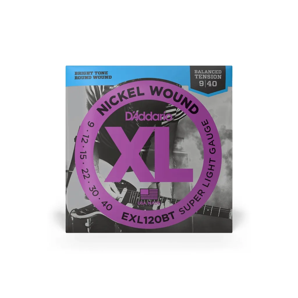 Струны для гитары D'Addario XL Nickel Wound Balanced Tension Super Light (09-40) (EXL120BT)