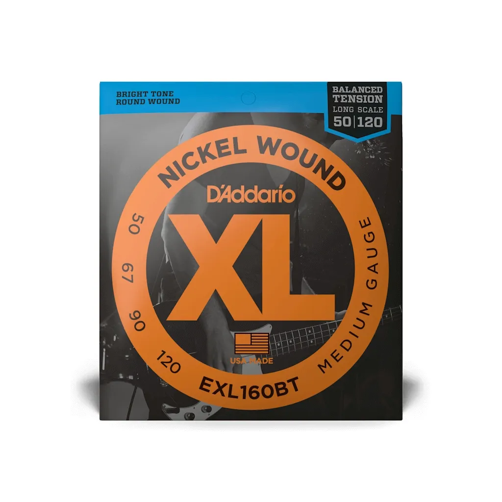 Струны для гитары D'Addario XL Nickel Wound Balanced Tension Bass Medium (50-120) (EXL160BT)