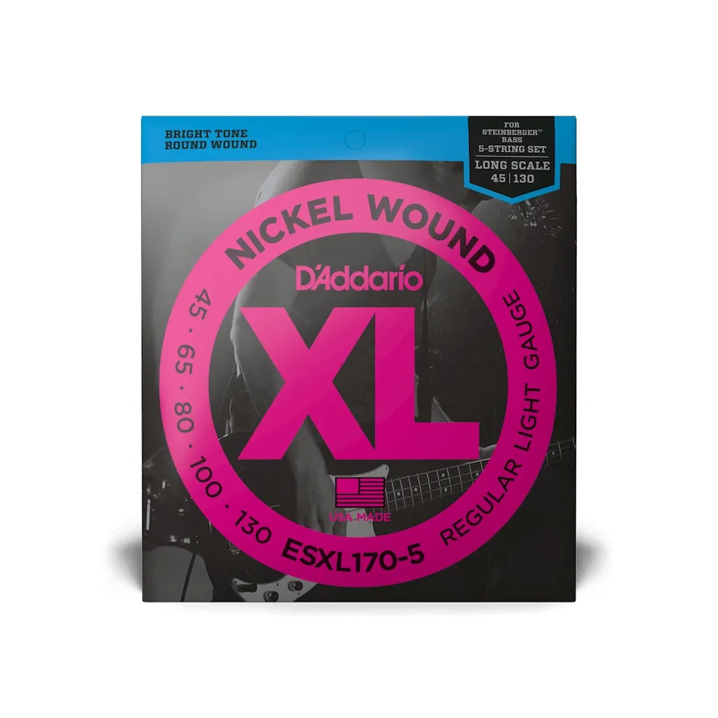 Струны для гитары D'Addario XL Nickel Wound Bass Regular Light 5-String (45-130) (EXL170-5)