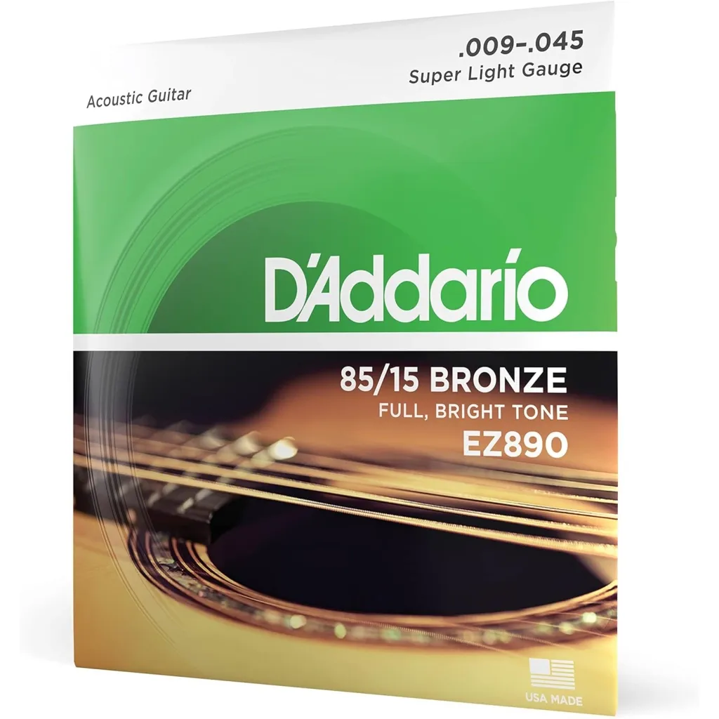 Струны для гитары D'Addario 85/15 Bronze Super Light (09-45) (EZ890)