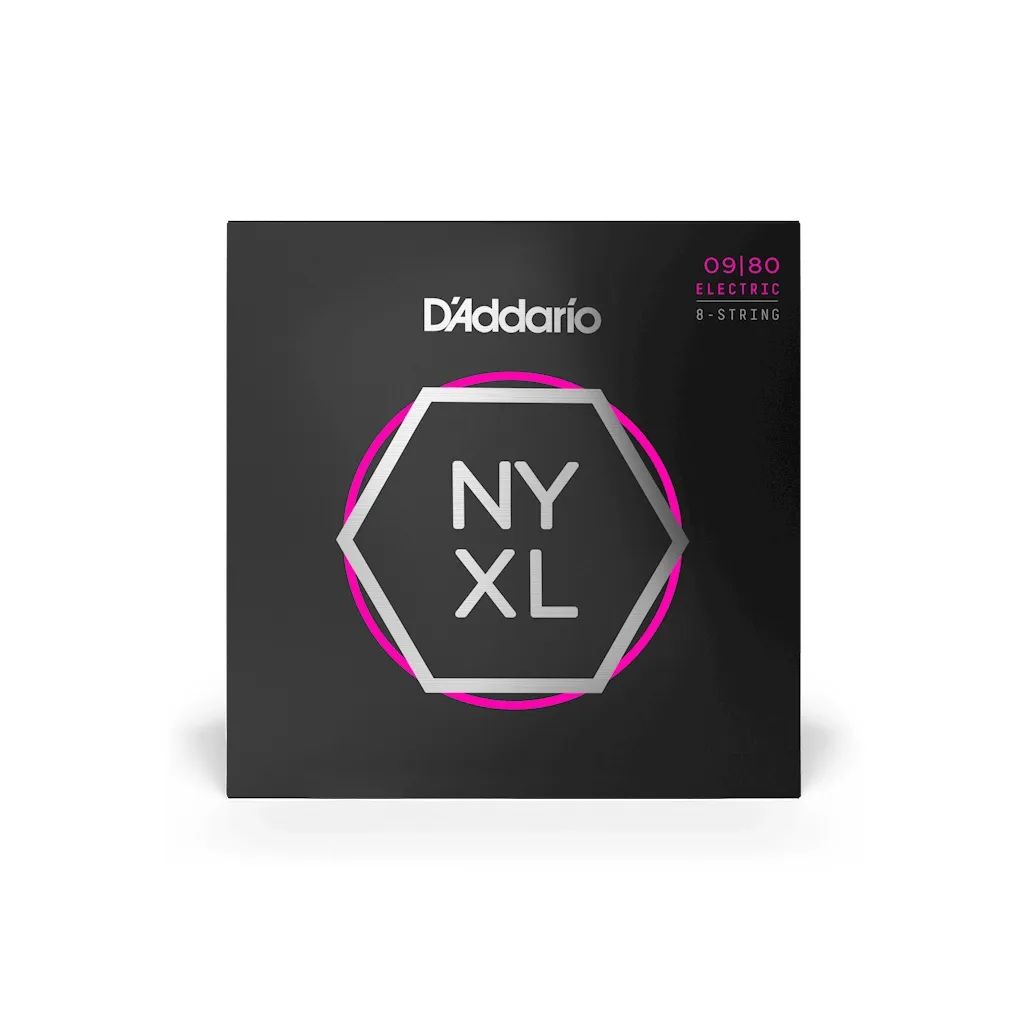 Струны для гитары D'Addario NYXL Super Light 8-String (09-80) (NYXL0980)