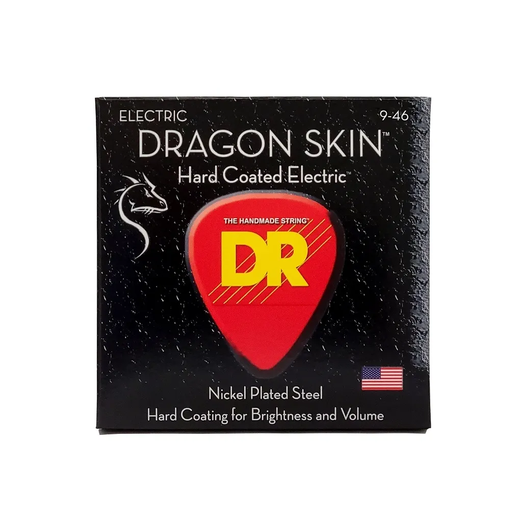 Струни для гітари DR Strings DRAGON SKIN Electric - Light Heavy (9-46) (DSE-9/46)