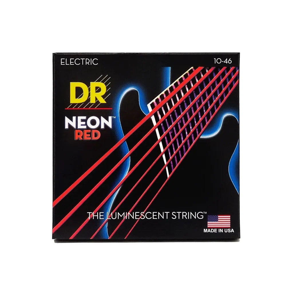  DR Strings NEON Red Electric - Medium (10-46) (NRE-10)