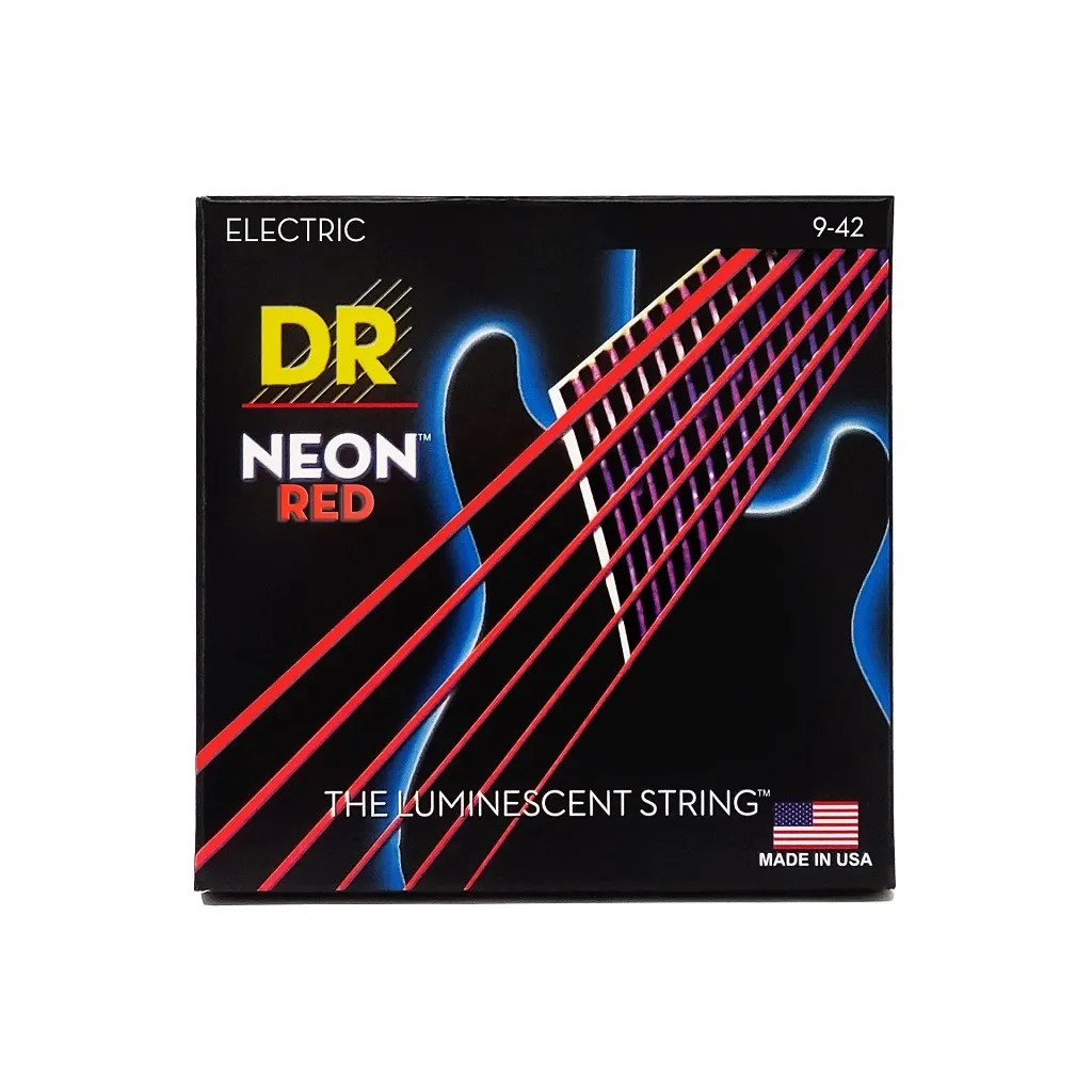  DR Strings NEON Red Electric - Light (09-42) (NRE-9)