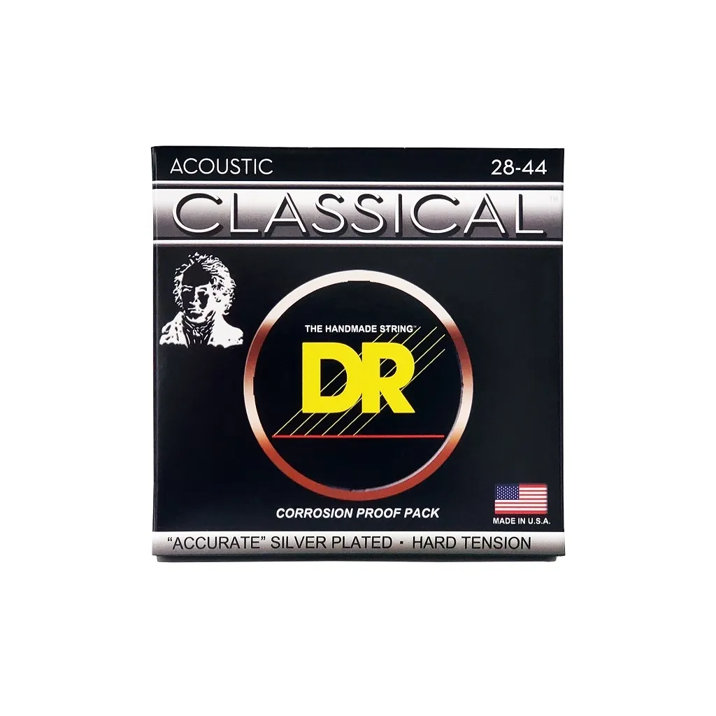 Струни для гітари DR Strings Classical Nylon Hard Tension (NSA)