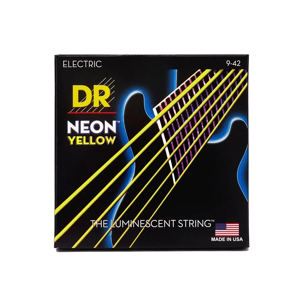  DR Strings NEON Yellow Electric - Light (09-42) (NYE-9)