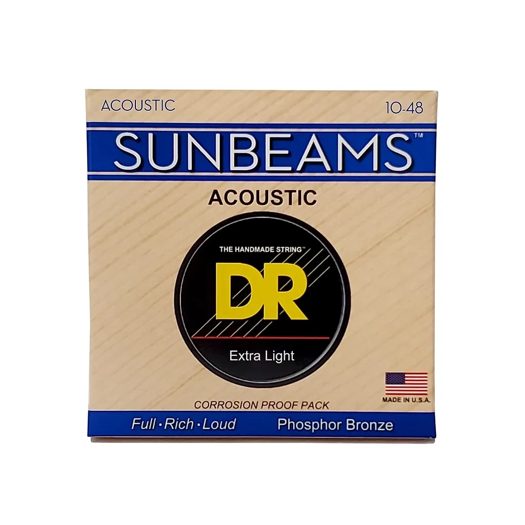  DR Strings SUNBEAM Acoustic Phosphor Bronze - Extra Light (10-48) (RCA-10)