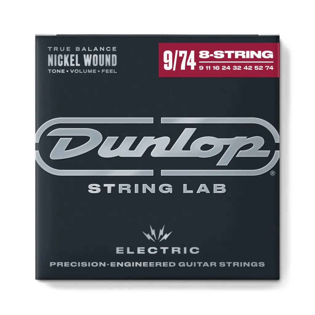 Струни для гітари Jim Dunlop Nickel Wound Electric Guitar Strings 09-74 | 8-String (DEN0974-8)