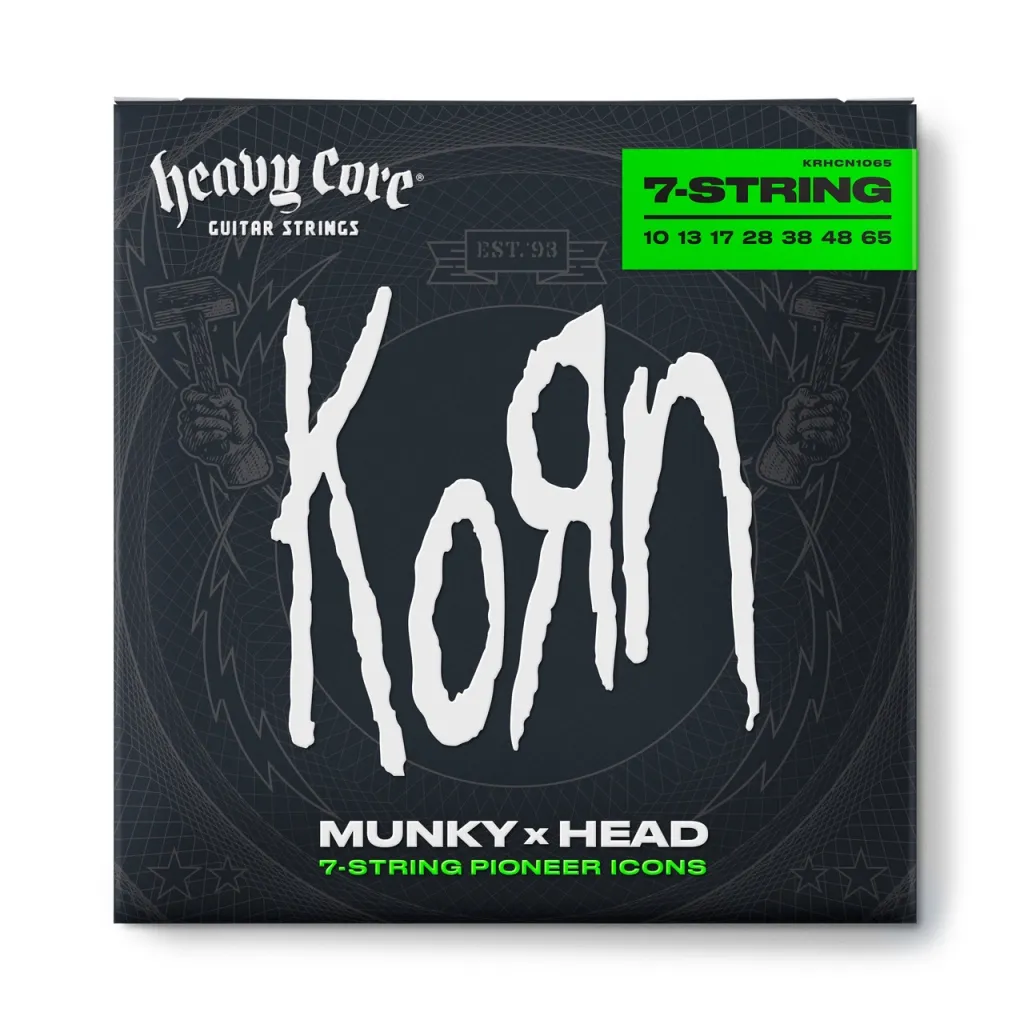 Струни для гітари Jim Dunlop Heavy Core Korn Guitar Strings (10-65) (KRHCN1065-7)