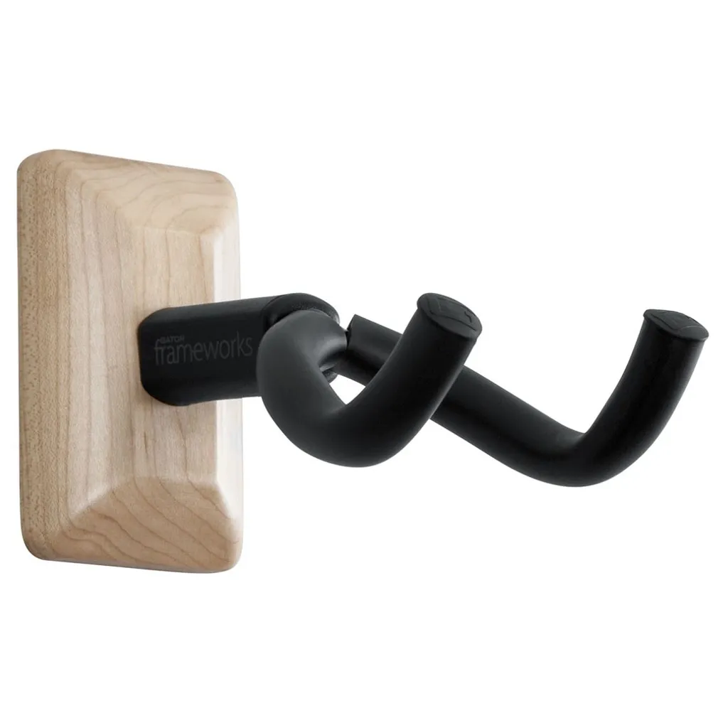  Gator Frameworks Wall Mount Guitar Hanger Maple (GFW-GTR-HNGRMPL)