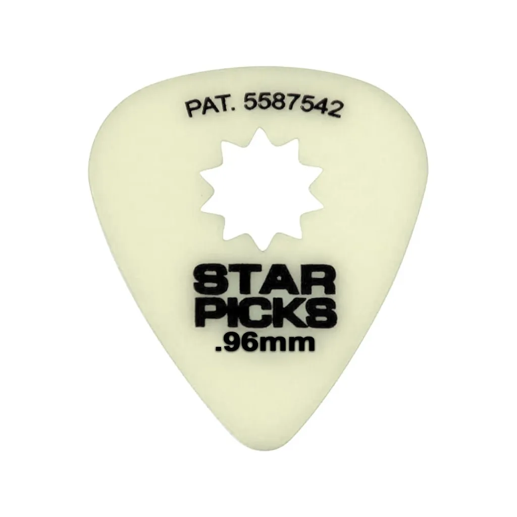 Медіатор Everly Glow In The Dark Star Pick Heavy .96mm 12 шт. (33003)