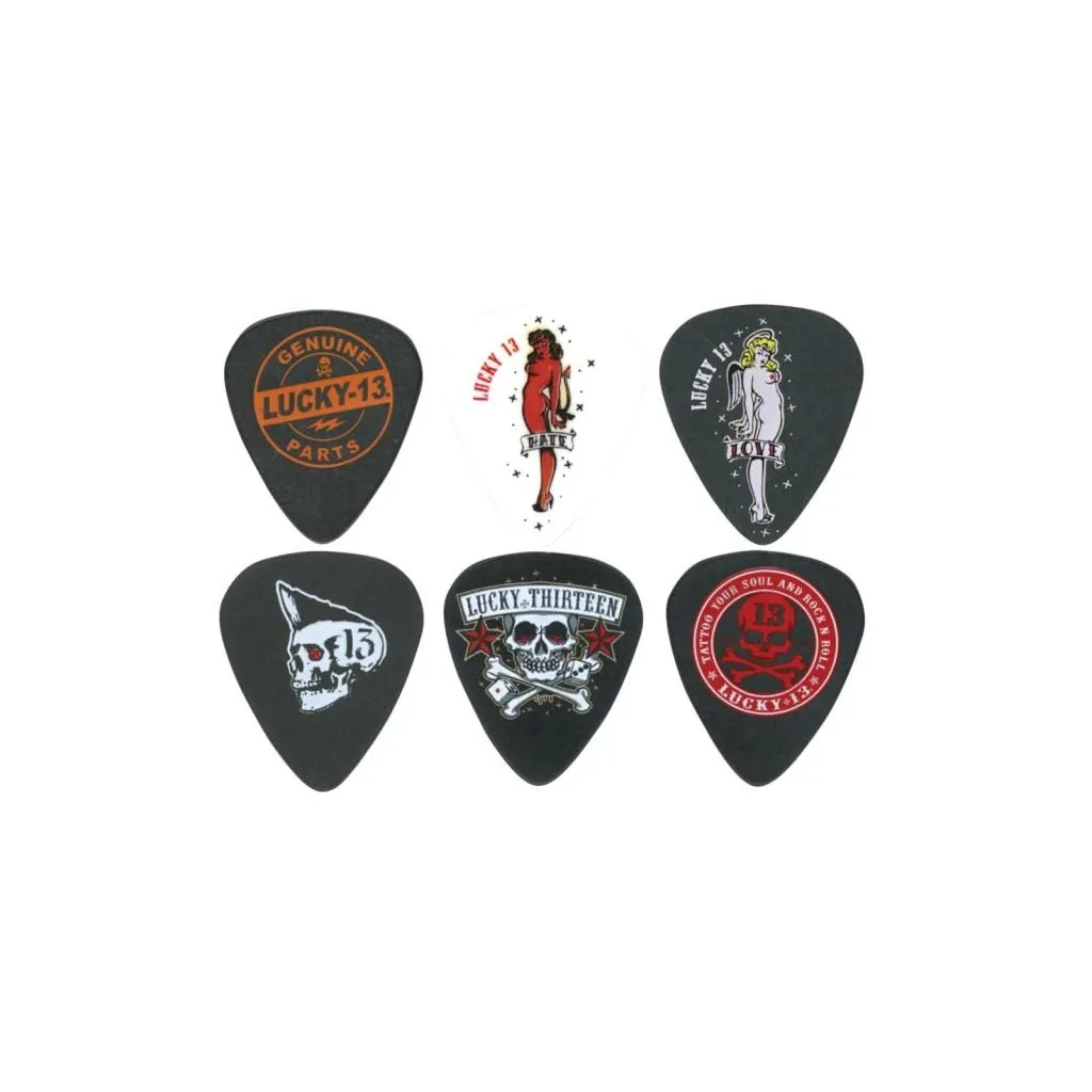  Jim Dunlop Lucky 13 Artist Series Pick .60mm 6 шт. (L13BP.60)