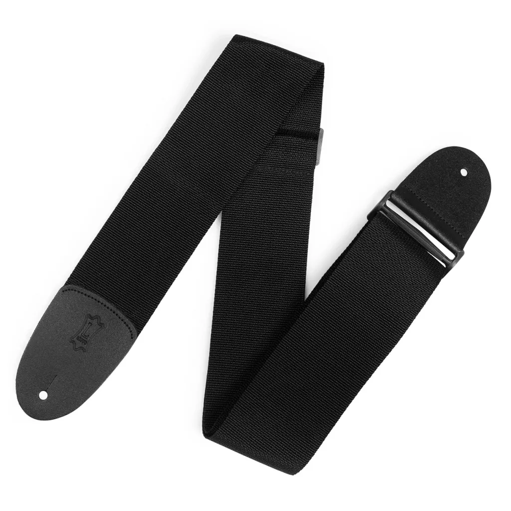  Levy's Classics Series Polypropylene Guitar Strap Black (M8P3-BLK)