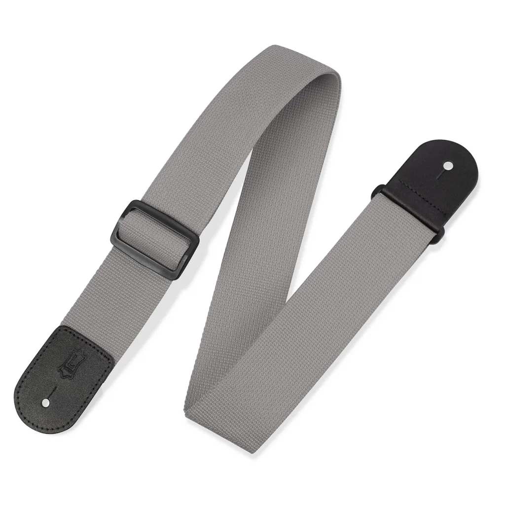  Levy's Classics Series Polypropylene Guitar Strap Grey (M8POLY-GRY)