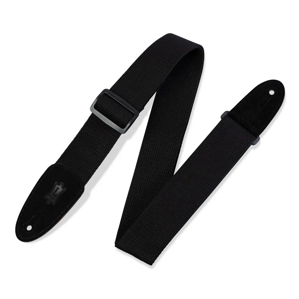  Levy's Classics Series Cotton Guitar Strap Black (MC8-BLK)