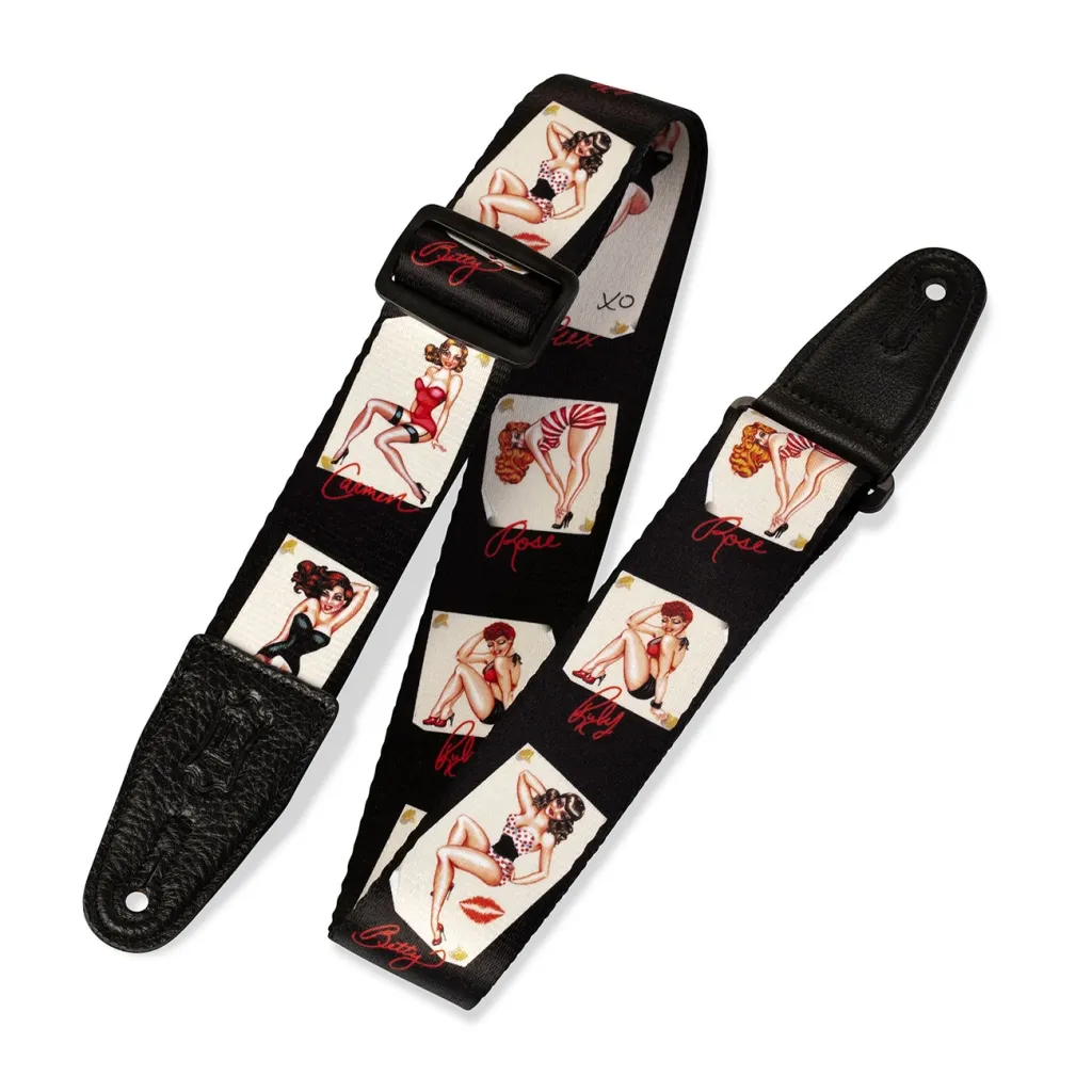  Levy's Print Series Guitar Strap Girls (MPS2-072)