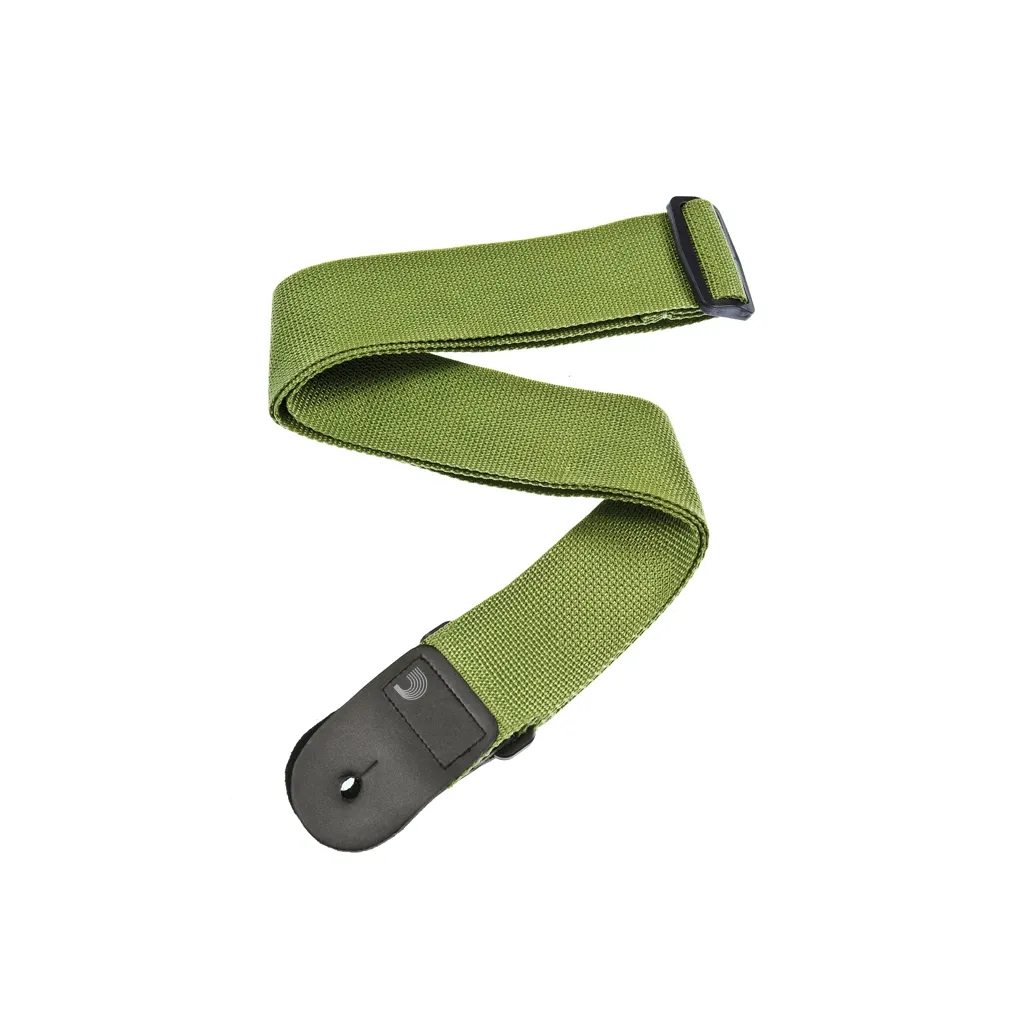  D'Addario PolyPro Guitar Strap Green (PWS107)